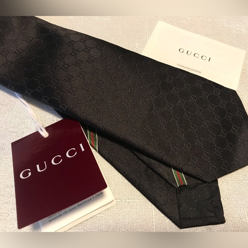 BNWT GUCCI HANDMADE TIE - Picture 7 of 11